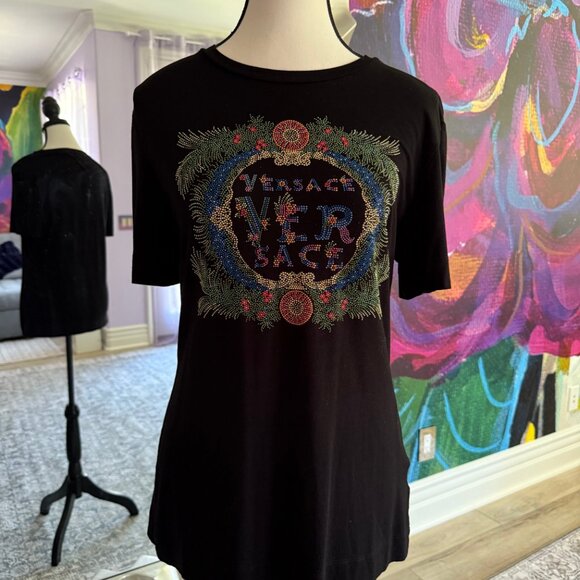 Versace Studded T-Shirt - Picture 1 of 3